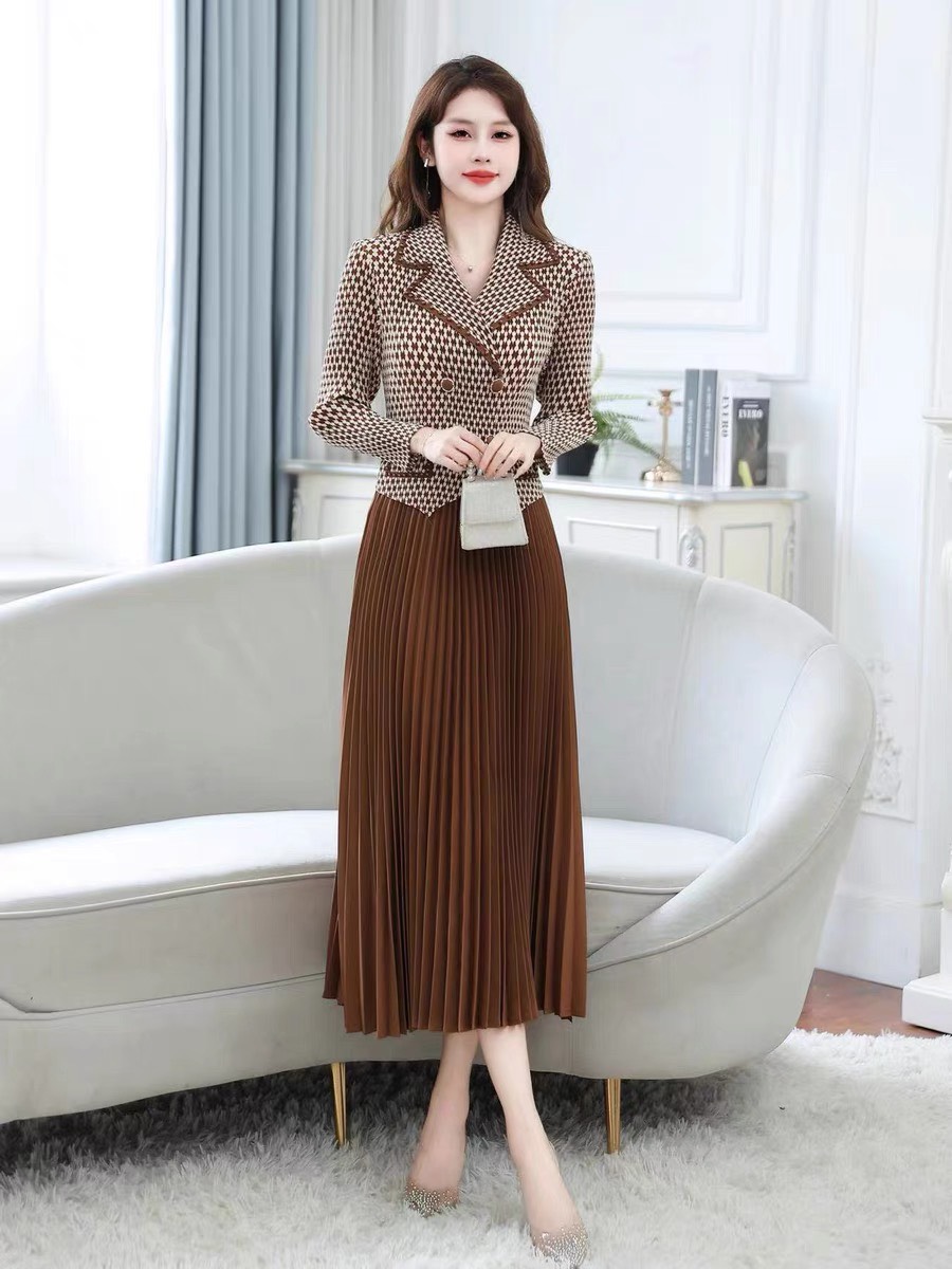 ĐẦM DẬP LY CỔ VEST TÚI HỘP D118